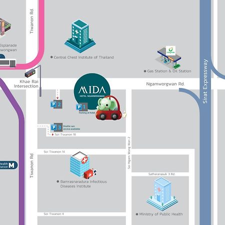 Mida Hotel Ngamwongwan - Sha Plus Nonthaburi Luaran gambar